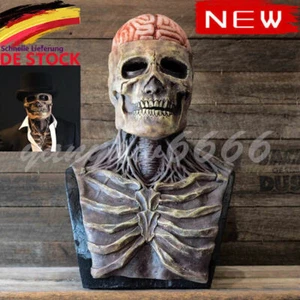 Biochemische Skelett Maske Halloween Schädel Vollgesicht mit beweglichem Kiefer - Bild 1 von 7