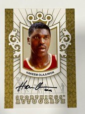 2007 Sportkings Gold Series B Hakeem Olajuwon auto #A-HO HOF Houston Rockets SP