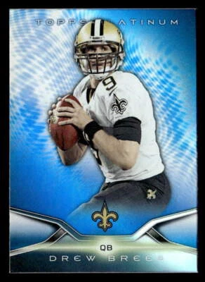 Drew Brees 2014 Topps Platinum Blue Wave Refractor  Card #18 Saints - Image 1 of 2