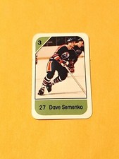 1982-83 Post Cereal Dave Semenko Edmonton Oilers