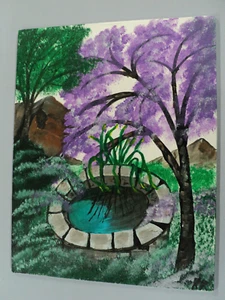 Pintura acrílica de artista local de 11" x 14" - Imagen 1 de 2