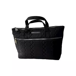 AIMEE KESTENBERG LARGE ISABELA BLACK QUILTED COSMETIC BAG - Picture 1 of 5