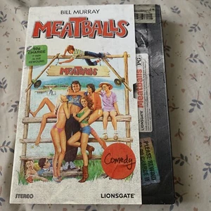 NEW SEALED Meatballs Walmart Exclusive Retro VHS Slipcover DVD Bill Murray - Picture 1 of 5