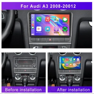6+64GB Carplay Android 13 For Audi A3 2003-2013 Car Stereo Radio Bluetooth FM - Picture 1 of 22