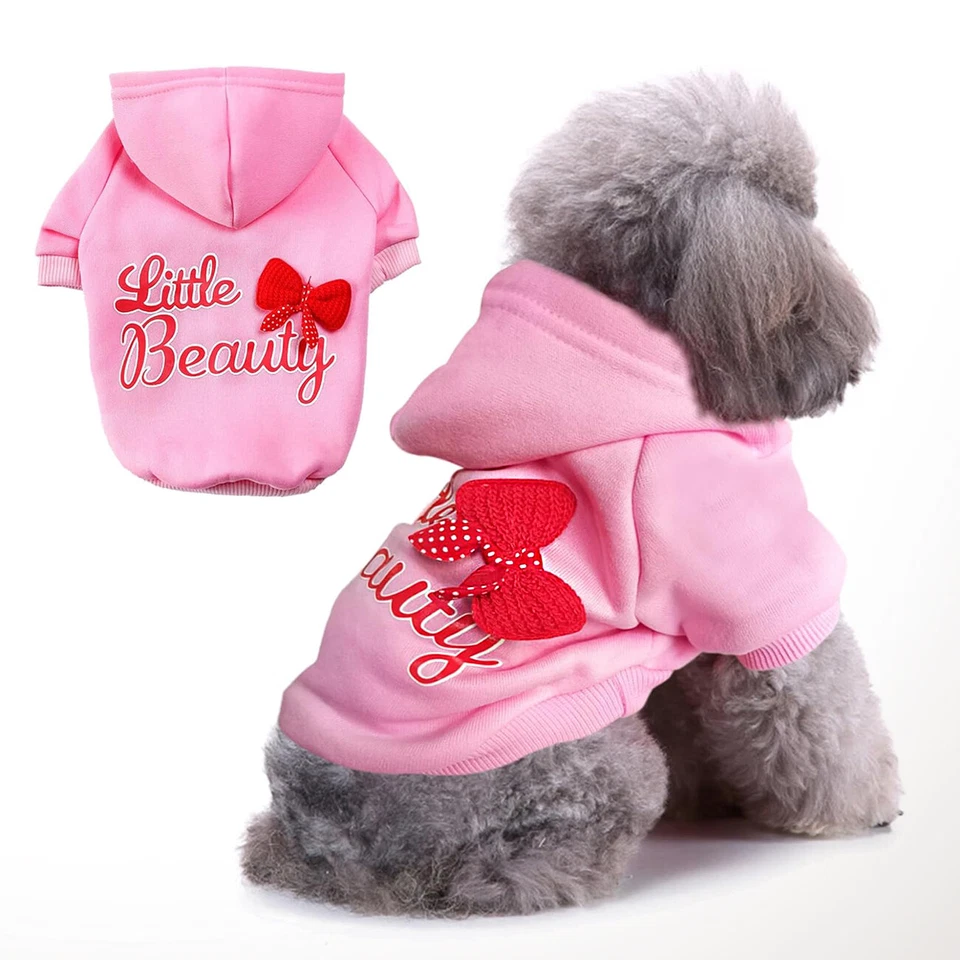 Dog Hoodie Sweatshirts Warm Clothes for Small Dogs Chihuahua Coat,Cat Clothing - Image 1 of 4