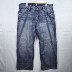Seven for All Mankind Herren Denim Jeans Relaxed Straight Leg Medium Wash Gr. 38 - Bild 1 von 13