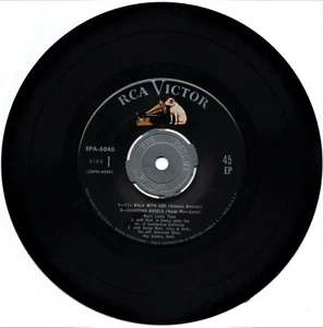 MARIO LANZA - I'LL WALK WITH GOD - THE LORD'S PRAYER and 2 more -VG+ EP 45 - Picture 1 of 4