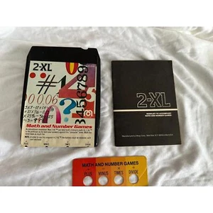 1978 Mego 2xl Taking Robot 8 Track Tape Math and Number Games Booklet and Card - Picture 1 of 3