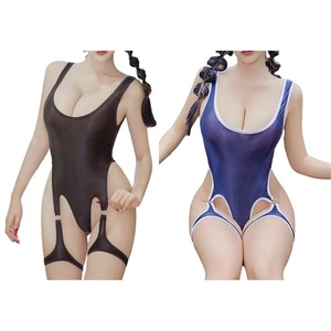 Womens Bodysuit Jumpsuit Swimsuit Yoga Swimwear Pajamas One Piece Outfits Oil - Picture 1 of 42