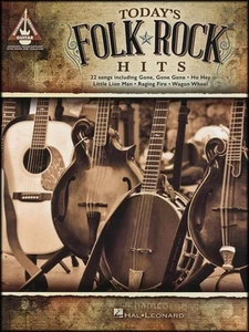 Today's Folk-Rock Hits Guitar TAB Music Book plus Guitar Scales Bookmark - Picture 1 of 5