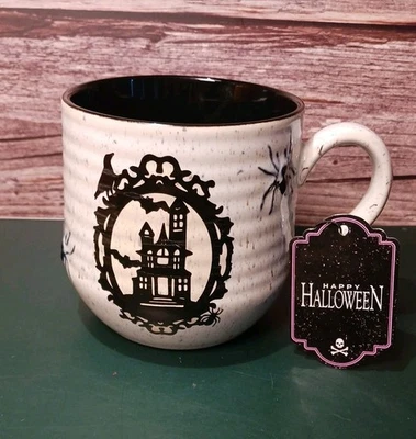 Кружка керамическая Happy Halloween Haunted House дизайн кобаль 20 унций - Изображение 1 из 4