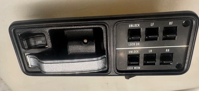 84-96 Jeep Cherokee XJ Master Power Window Door Lock Switch and Handle Driver LH - Image 1 of 4