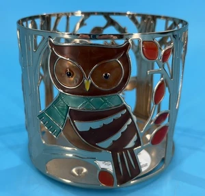 Bath & Body Works Herbst Eule Eichhörnchen Forest Friends 3-Docht-Kerzenhalter - gebraucht, in einwandfreiem Zustand  - Bild 1 von 4