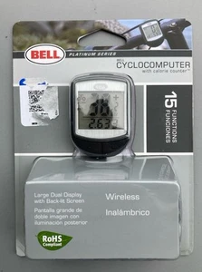 NOS Bell Platinum Series Cyclocomputer w Calorie Counter Large Display Wireless - Picture 1 of 2