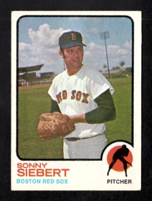1973 Topps Baseball Card #14 Sonny Siebert Boston Red Sox EX-MT *hp - Image 1 of 2