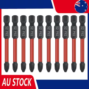50mm Phillips Head PH2 Impact Screw Driver Bits Strong Megnatic Screwdriver Bits - Picture 1 of 16
