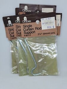 Vintage Package Graber Curtain Rod Support Bracket 2 1/2" One Unit