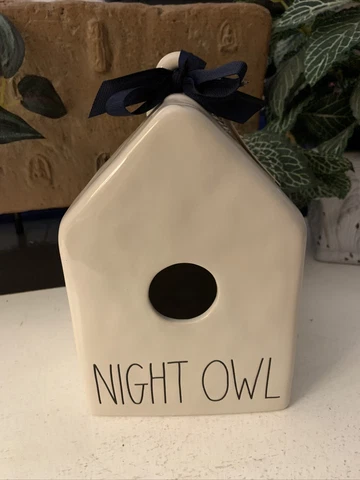 Rae Dunn Birdhouse   "Night Owl" Long Letter Edition Cover