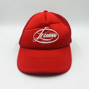 Sombrero de camionero vintage Lecornu Factory To You Workers raro - Imagen 1 de 4