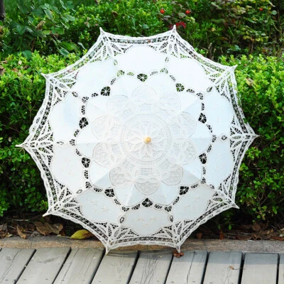 Paraguas de encaje bordado sol encaje retro princesa baile - 10 colores Foto 1 de 4