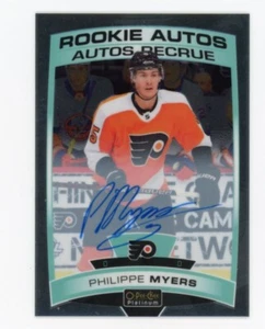 2019-20 O-Pee-Chee Platinum Philippe Myers Rookie Autos Philadelphia Flyers RC - Picture 1 of 2