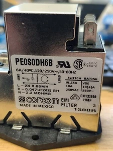 Corcom PE0S0DH6B Single AC Input EMI Filter - Picture 1 of 2