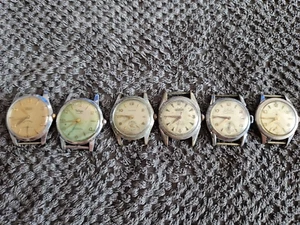 RARE, VINTAGE COLLECTIBLE SWISS WATCHES 6 UNITS - Picture 1 of 16