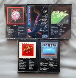 K-TEL Cassette Lot 1981: Dancer + Full Tilt + Neon + High Voltage + Pure Rock - Picture 1 of 2