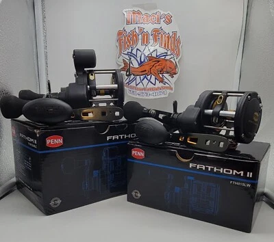 NIB Penn Fathom II 15 Fathom or 15LC Right Hand Reel FTHII15LC FTHII15LWLC 5.5:1 - Image 1 of 3