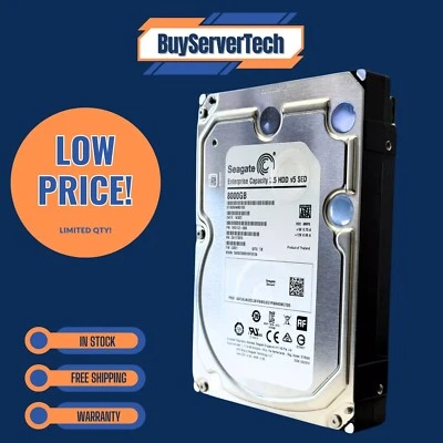 Seagate 8TB 7.2k 256MB SATA 6Gb/s 3.5 512e SED Ent HDD | ST8000NM0105 - Image 1 of 4