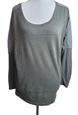 Skin Mujer 1 Pequeño Gris 100% Algodón Manga Larga Top Ropa de Salón LUJO Foto 1 de 4