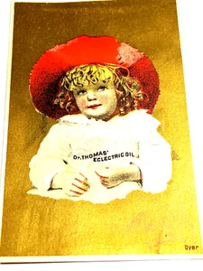 Carta commerciale vittoriana vintage - olio eclectric Dr. Thomas - medicina SPEDIZIONE GRATUITA - Foto 1 di 4
