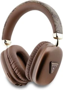 Guess PU Leather 4G Triangle Logo Wireless Headphones Brown - GUBHK1P4TPW - Picture 1 of 4