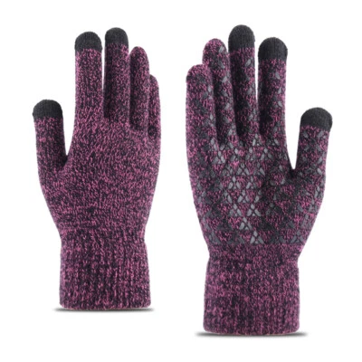 Guantes de punto cálido a prueba de viento con pantalla táctil - Unisex Protección de invierno Foto 1 de 4