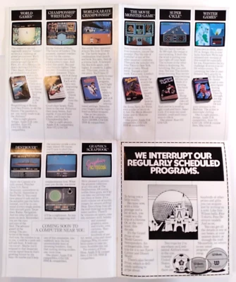Folleto EPYK Commodore 64 128 Game Destroyer World Games Championship Wrestling Foto 1 de 4