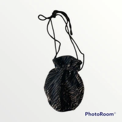 Винтажный Jasmin застежки Kidskin кожи металлический 80-х вечер сумочка Cinch сумка w зеркало - Изображение 1 из 4