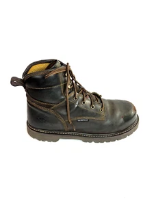 Herman Survivors Brown Leather Steel Toe Waterproof Work Boots Men Size 11 - Picture 1 of 18