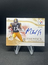 2009 SP AUTHENTIC MIKE WALLACE GOLD ROOKIE AUTO #4/25 STEELERS RC SP
