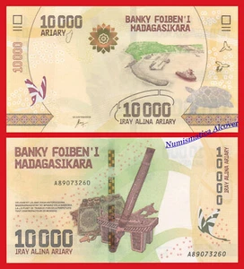 MADAGASCAR 10000 Ariary 2017 Pick 103 SC / UNC - Imagen 1 de 1