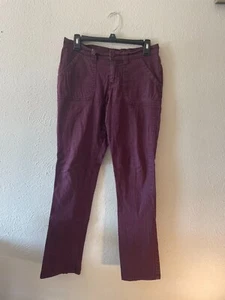 Ellemenno Jeans Women's Size 7 Plum (Maroon) Straight Leg Low Rise Stretch - Picture 1 of 12