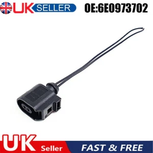 OE 6E0973702 - 2 Pin ABS Sensor Connector Plug Prewired Fits VW Audi Seat Skoda - Picture 1 of 2