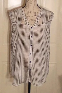 Bellatrix Top Junior Girls Casual Size Large Color White And Black - Picture 1 of 7