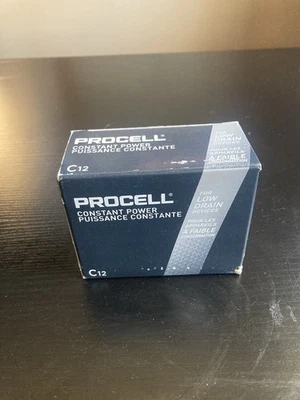 Procell Constant C Alkaline Batteries – Box of 12 – Long Lasting Power - Image 1 of 2