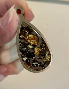 Kenya SERICHO Pallasite Meteorite Pendant Necklace Kenya 2016 - Picture 1 of 4