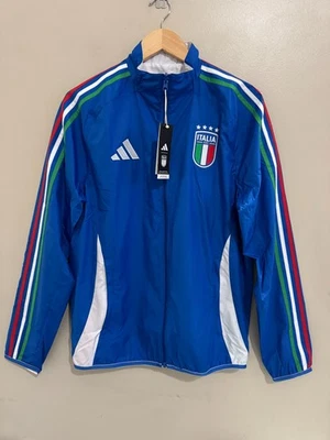 Adidas Italia Italy FIGC Anthem Jacket Reversible Soccer IX0418 Mens S NEW - Image 1 of 4