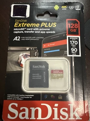SanDisk Extreme PLUS 128GB microSD - NUEVO Foto 1 de 2