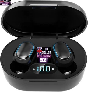 True Wireless Earbuds with LED Display Charging Case Bluetooth Earphones (N594) - Picture 1 of 8