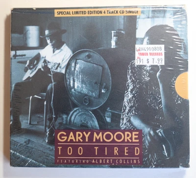 GARY MOORE "Too Tired" 4 Track CD SINGLE / Albert Collins - Limited Edition -NEW - Image 1 of 4