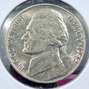 1942-D Jefferson Nickel AU Condition ~ NICE Steps SP6017 - Picture 1 of 2