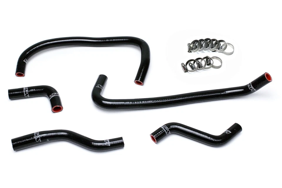Kit de manguera de calefacción de silicona reforzada negra HPS para Dodge 13-17 Viper SRT-10 8,4 L Foto 1 de 1